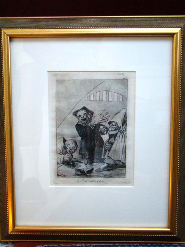 Francisco Goya's “Duendecitos“, print number 49, from his famous series “Los Caprichos, “ printed in 1798. — image 2